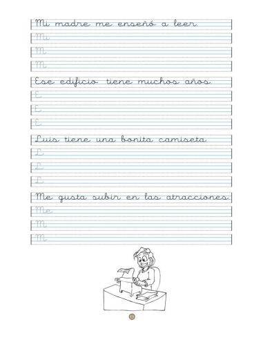 Caligrafía 13 · Pauta Montessori