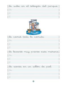 Caligrafía 14 · Pauta Montessori 2