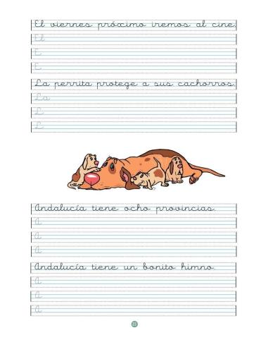 Caligrafía 14 · Pauta Montessori