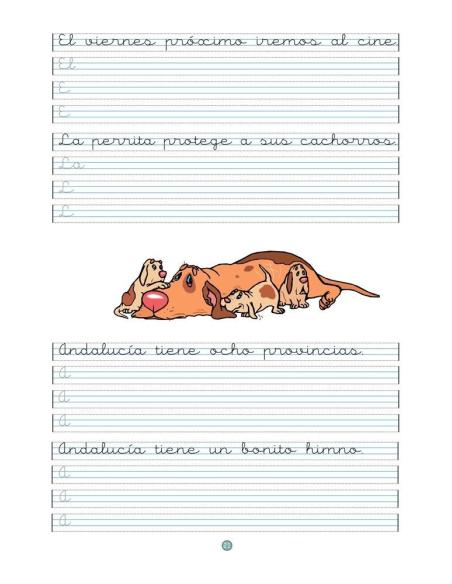 Caligrafía 14 · Pauta Montessori