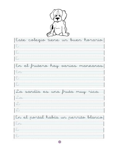 Caligrafía 15 · Pauta Montessori