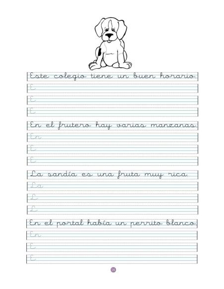 Caligrafía 15 · Pauta Montessori