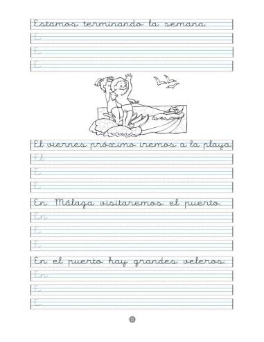 Caligrafía 16 · Pauta Montessori