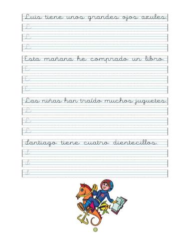 Caligrafía 18 · Pauta Montessori