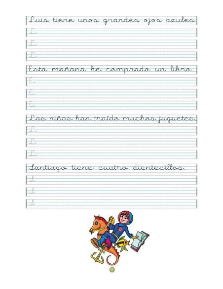 Caligrafía 18 · Pauta Montessori