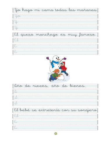 Caligrafía 18 · Pauta Montessori