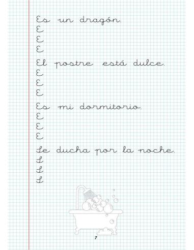 Caligrafía 5. Cuadrícula