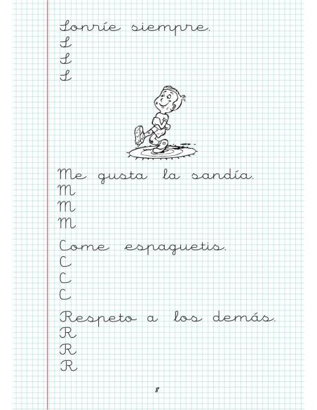 Caligrafía 8. Cuadrícula