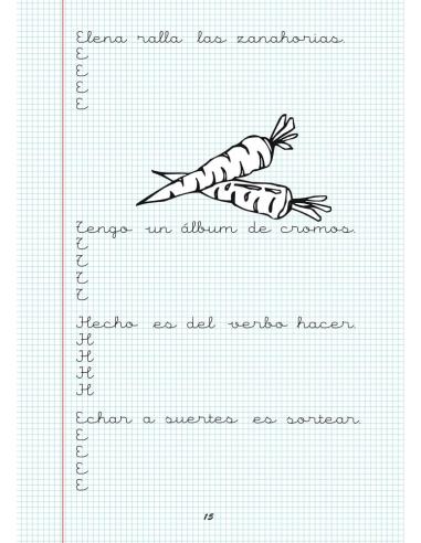 Caligrafía 13. Cuadrícula