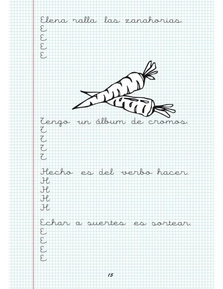 Caligrafía 13. Cuadrícula