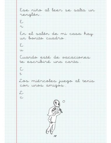 Caligrafía 16. Cuadrícula