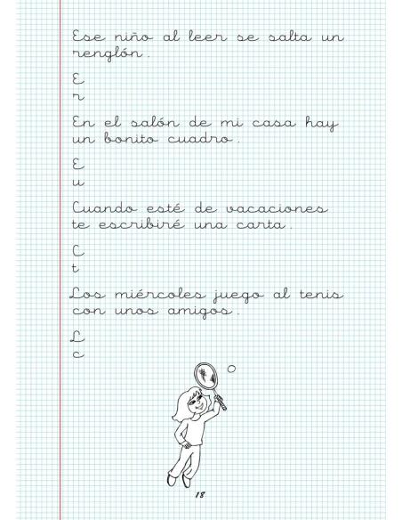 Caligrafía 16. Cuadrícula