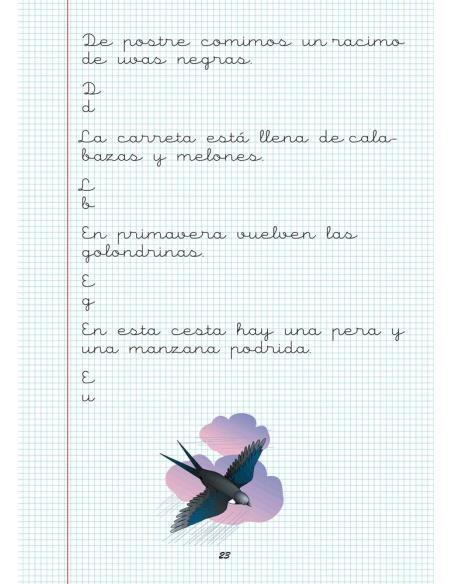 Caligrafía 18. Cuadrícula