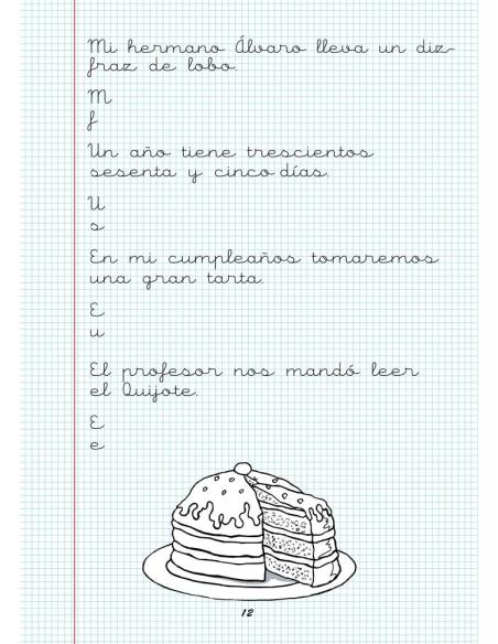 Caligrafía 18. Cuadrícula