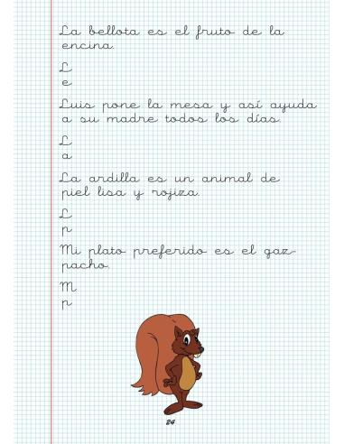 Caligrafía 20. Cuadrícula