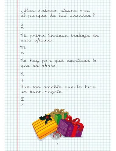 Caligrafía 21. Cuadrícula