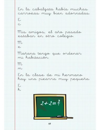 Caligrafía 21. Cuadrícula