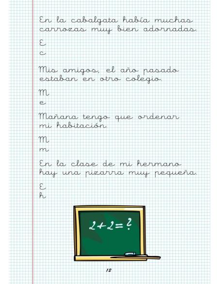 Caligrafía 21. Cuadrícula