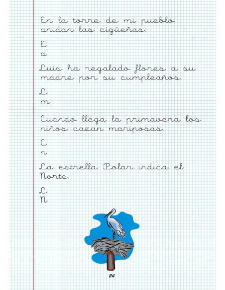Caligrafía 22. Cuadrícula