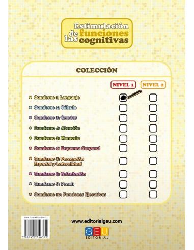 Estimulación de las funciones cognitivas. Nivel 1. Cuaderno 1: Lenguaje