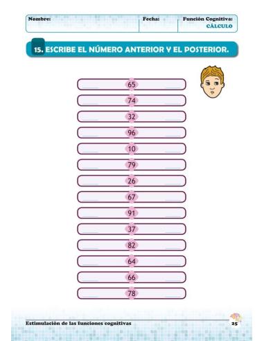 Estimulación de las funciones cognitivas. Nivel 1. Cuaderno 2: Cálculo