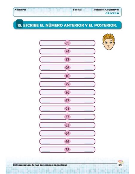 Estimulación de las funciones cognitivas. Nivel 1. Cuaderno 2: Cálculo