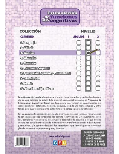 Estimulación de las funciones cognitivas. Nivel 1. Cuaderno 3: Gnosias