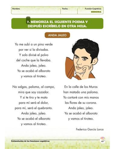 Estimulación de las funciones cognitivas. Nivel 1. Cuaderno 5: Memoria
