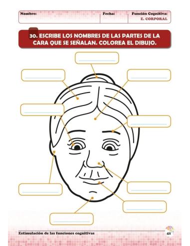 Estimulación de las funciones cognitivas. Nivel 1. Cuaderno 6: Esquema corporal