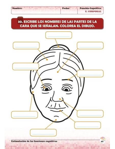 Estimulación de las funciones cognitivas. Nivel 1. Cuaderno 6: Esquema corporal
