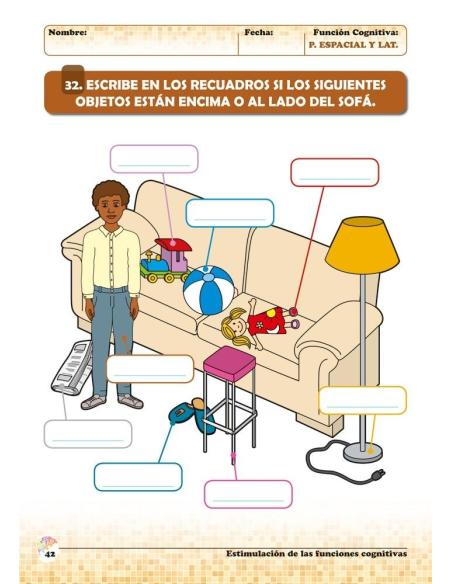 Estimulación de las funciones cognitivas. Nivel 1. Cuaderno 7: Percepción espacial y Lateralidad