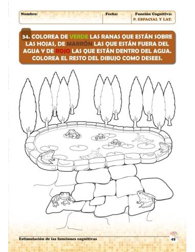 Estimulación de las funciones cognitivas. Nivel 1. Cuaderno 7: Percepción espacial y Lateralidad