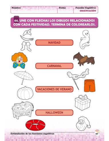 Estimulación de las funciones cognitivas. Nivel 1. Cuaderno 8: Orientación