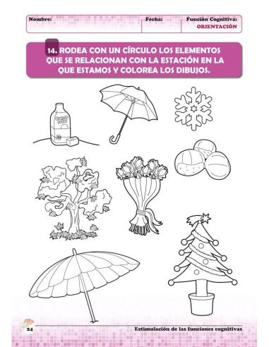 Estimulación de las funciones cognitivas. Nivel 1. Cuaderno 8: Orientación
