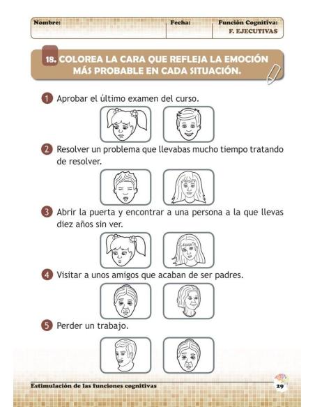 Estimulación de las funciones cognitivas. Nivel 1. Cuaderno 10: Funciones ejecutivas