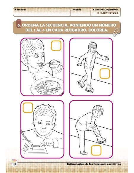 Estimulación de las funciones cognitivas. Nivel 1. Cuaderno 10: Funciones ejecutivas