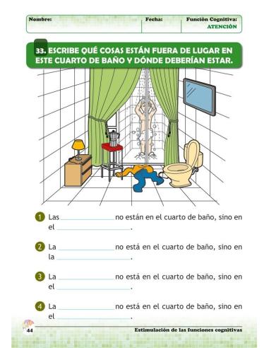 Estimulación de las funciones cognitivas. Nivel 2. Cuaderno 4: Atención