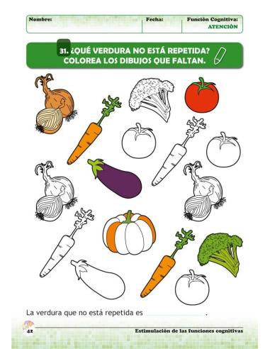 Estimulación de las funciones cognitivas. Nivel 2. Cuaderno 4: Atención