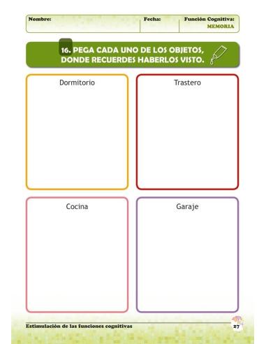 Estimulación de las funciones cognitivas. Nivel 2. Cuaderno 5: Memoria