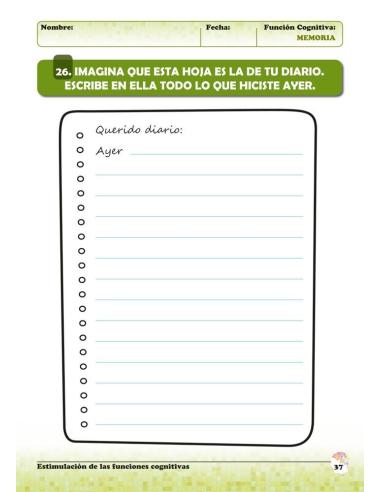 Estimulación de las funciones cognitivas. Nivel 2. Cuaderno 5: Memoria