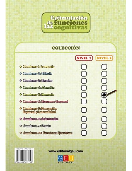 Estimulación de las funciones cognitivas. Nivel 2. Cuaderno 5: Memoria