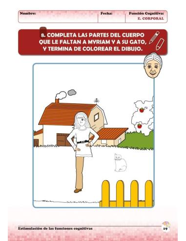 Estimulación de las funciones cognitivas. Nivel 2. Cuaderno 6: Esquema corporal