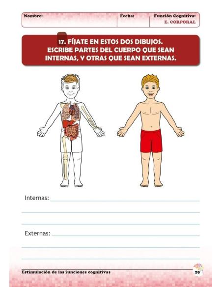 Estimulación de las funciones cognitivas. Nivel 2. Cuaderno 6: Esquema corporal