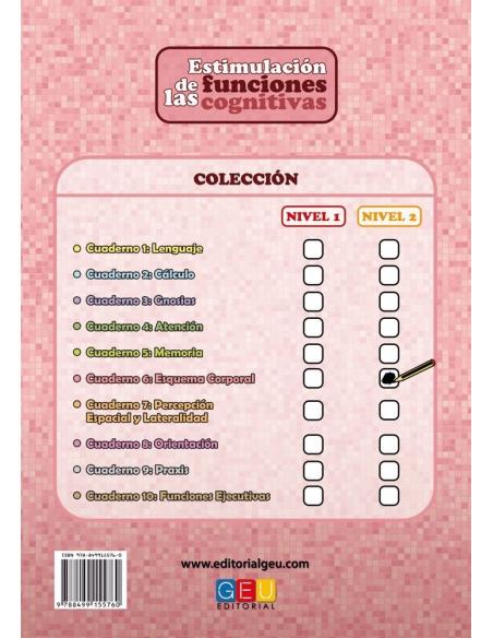 Estimulación de las funciones cognitivas. Nivel 2. Cuaderno 6: Esquema corporal