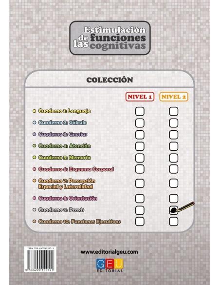 Estimulación de las funciones cognitivas. Nivel 2. Cuaderno 9: Praxis