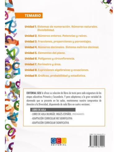 Matemáticas 1. Educación Secundaria. Libro de aula