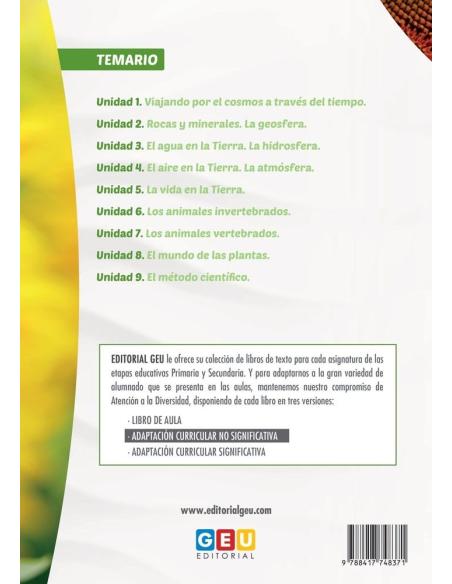 Ciencias de la naturaleza: Biología y geología 1. Educación Secundaria. Programa de refuerzo