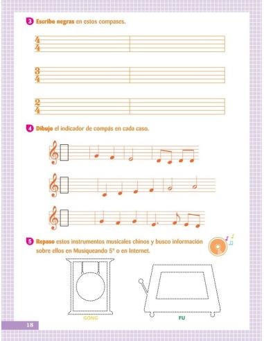 Musiqueando 5. Cuaderno de actividades · Educación Primaria