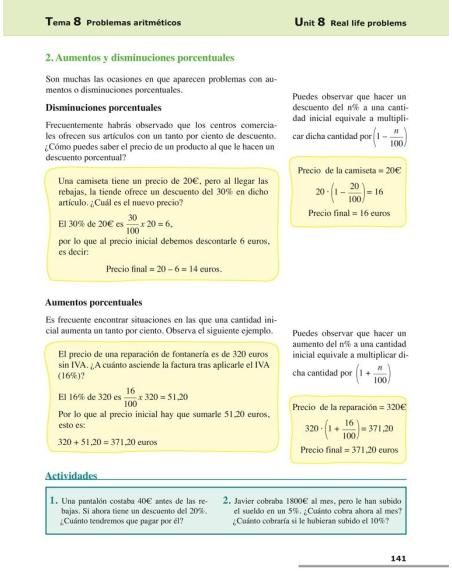 Matemáticas 2. Bilingüe (español-inglés) · Educación Secundaria