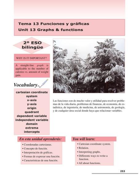 Matemáticas 2. Bilingüe (español-inglés) · Educación Secundaria